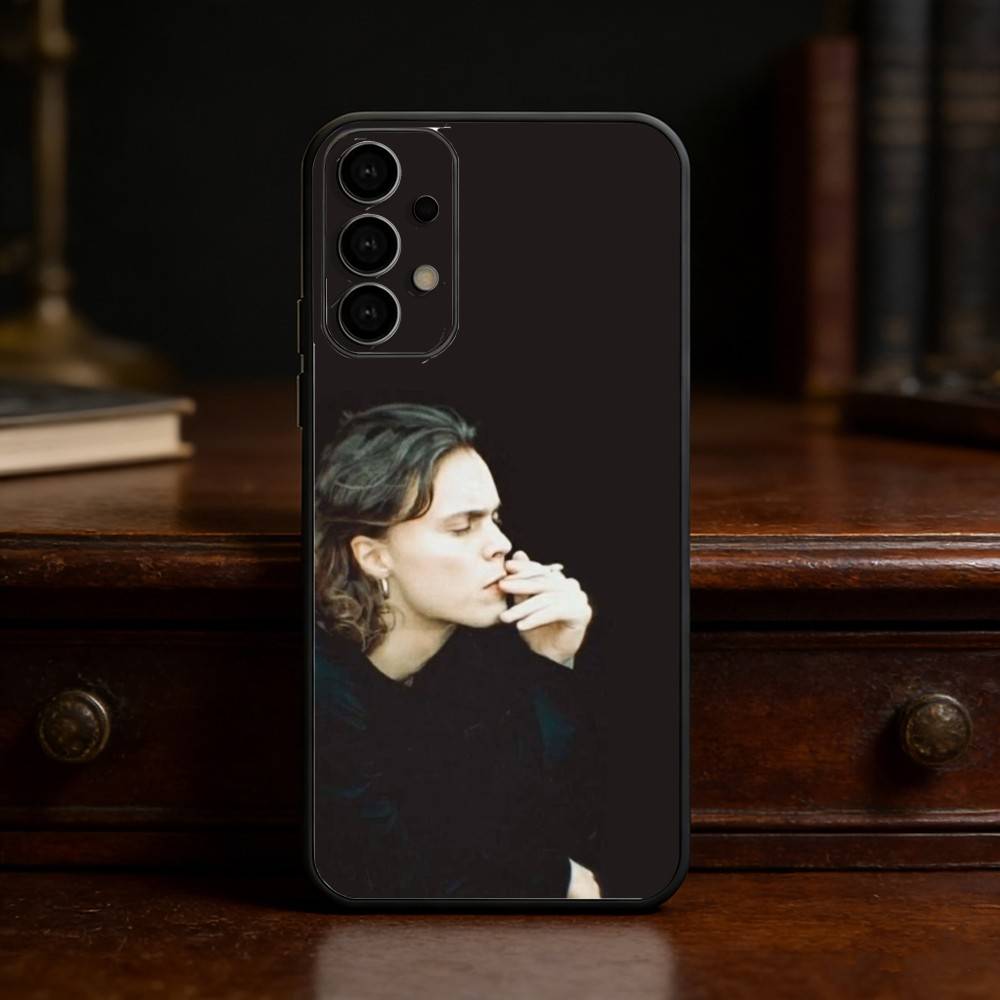 V-Ville H-HIM V-Valo Emery Phone Case For Samsung S25,S24,S21,S22,S23,S30,Ultra,S20,Plus,Fe,Lite Black Shell
