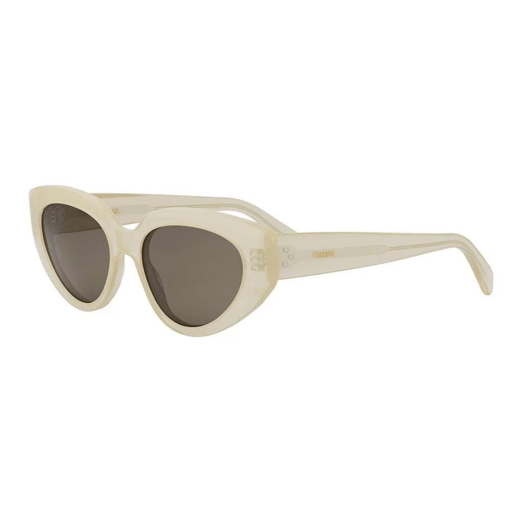 Celine Full Payment Design Acetate Irregular Shape Sunglasses Unisex sunglasses Light-Brown CL40286I-39E
