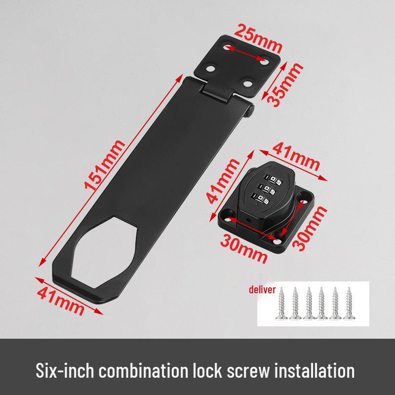 Kombinační zámek s kolíkovou západkou pro skříňky, dveře, zásuvky, botník a lednici - Instalace bez vrtání.