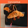 Miu Soft Plush Keychain With Baguette And Croissant Design For Bag Decoration