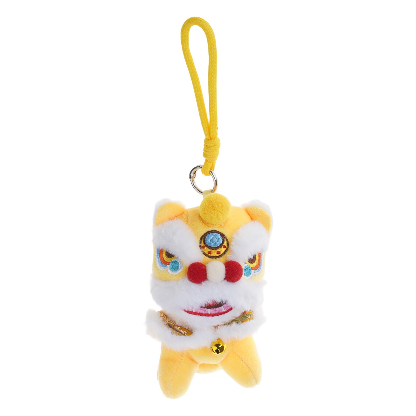 

2026 Chinese Spring Festival Ornament New Year Lions Doll with Bells Hanging Design Traditional Lions Pendant Gift for K