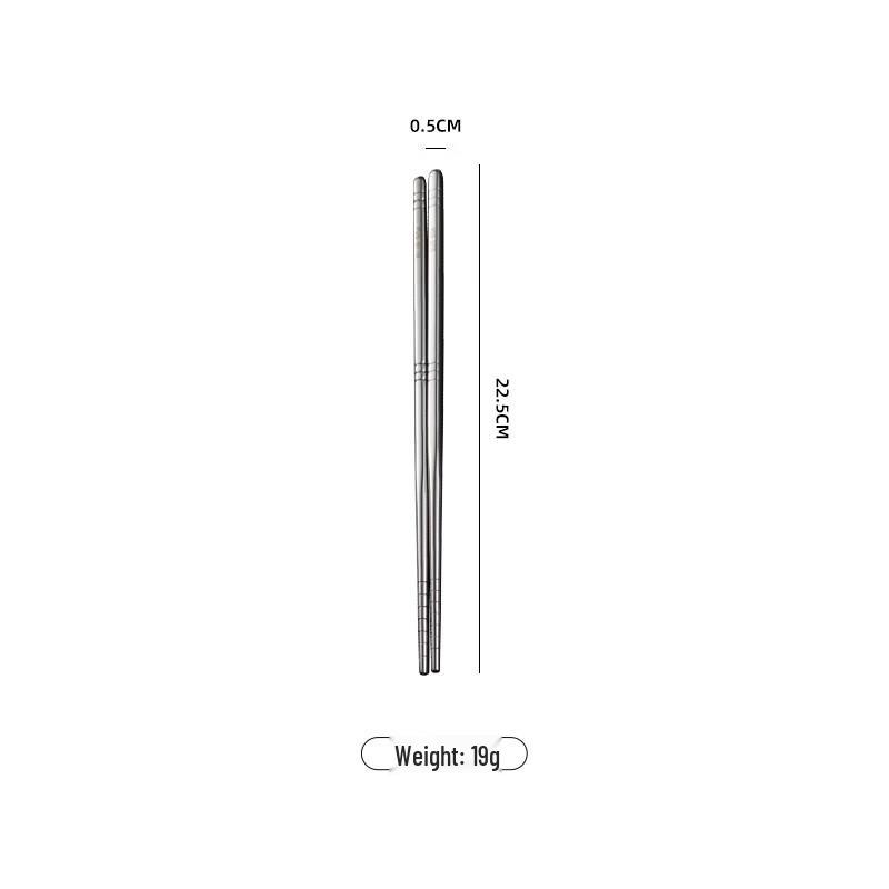 

Qianxing 304 Stainless Steel Non-slip Chopsticks