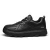 Classic Stylish Thick-Soled Casual Shoes Men Sneakers Black P551M13308
