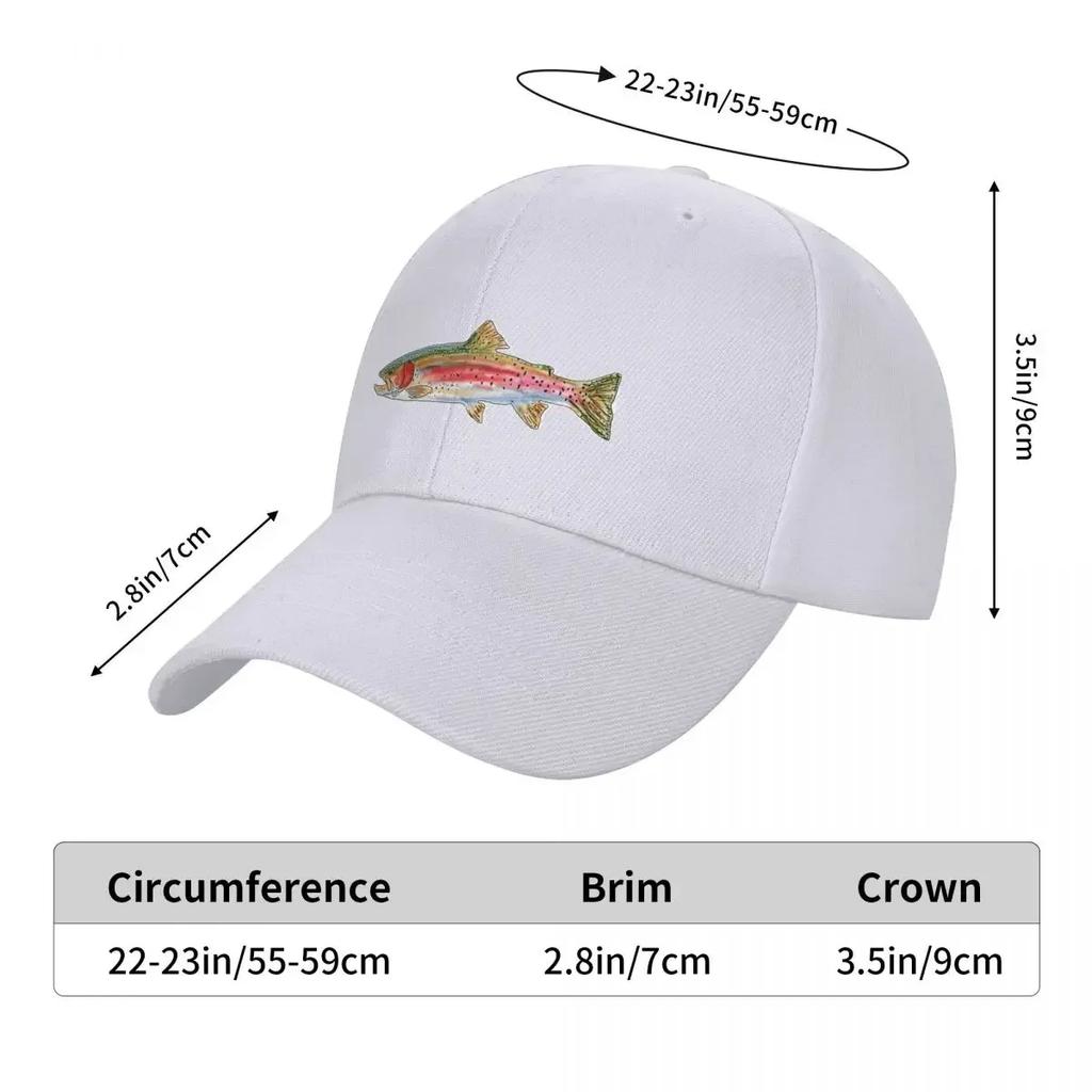 Rainbow Trout Baseball Cap Tea Hat Derby Hat Uv Protection Solar Hat Trucker Hats For Men Women's