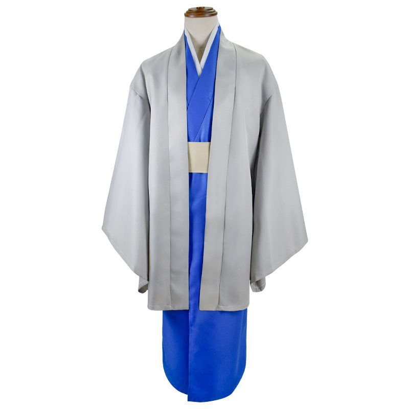 

[Jiarong Animation] Japanese Anime Gintama Katsura Kotaro Cosplay Costume Kimono Three-Piece Set Full Set of Clothing S