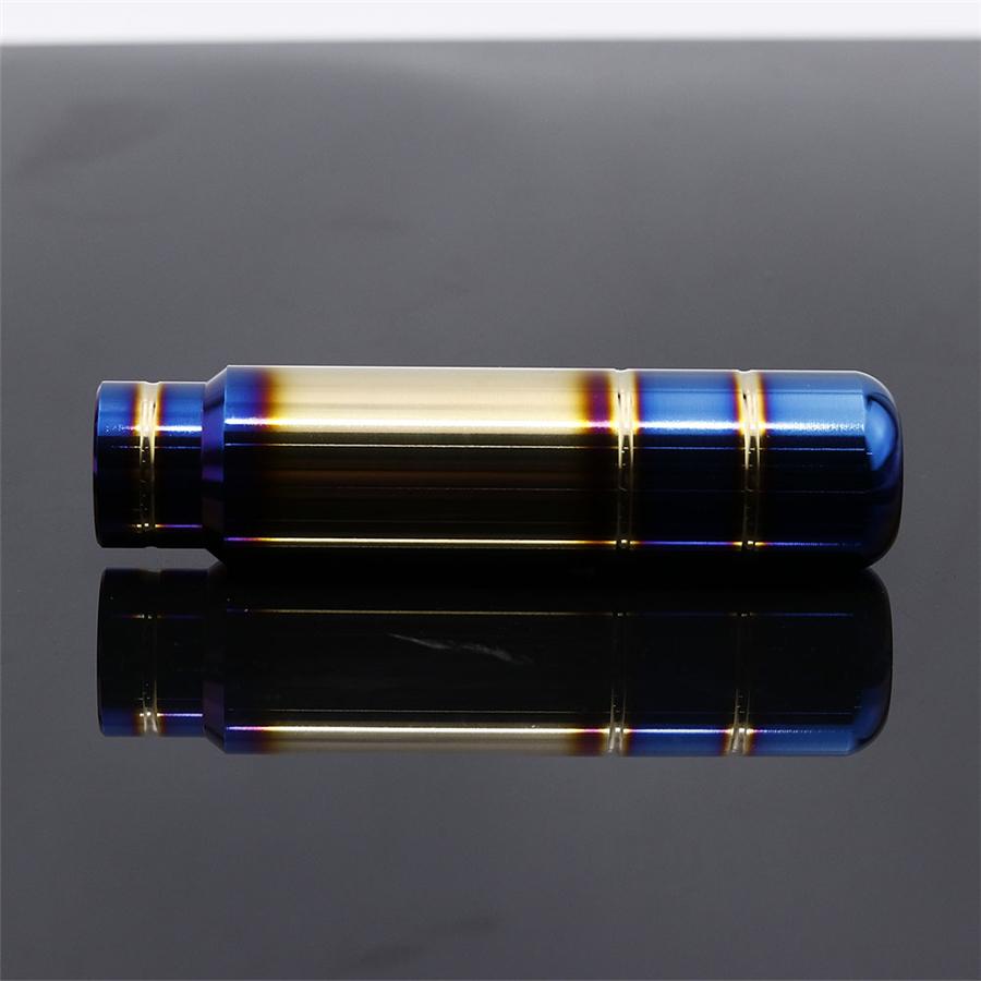 Aluminum Burnt Blue 13CM Car Gear Shift Knob Shifter Lever With 3Pcs Adapters