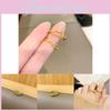 Elegant Vietnamese Brass Goldplated Double Ring Geometric Fashionable Open Adjustable Ring Women For