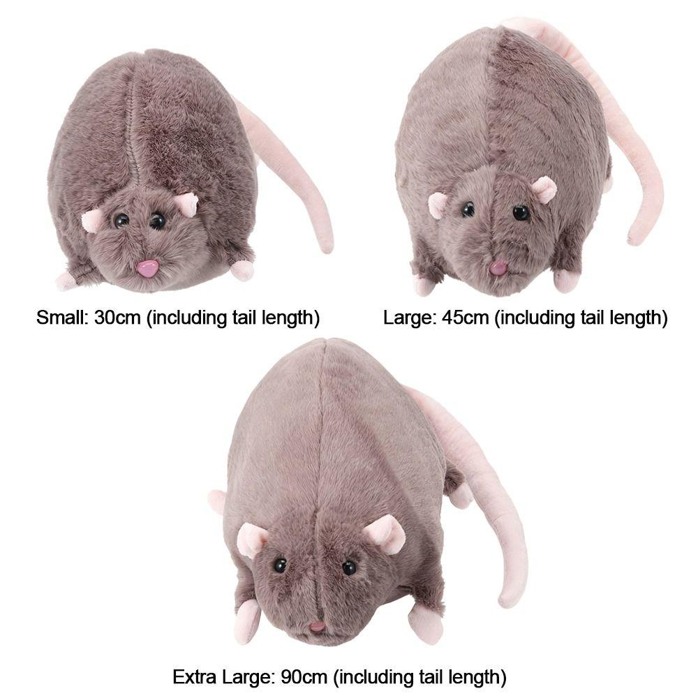 Cartoon Flower Branch Rat Doll 30/45/90cm Animal Figure Creative Mouse Doll  Kids Gift Birthday