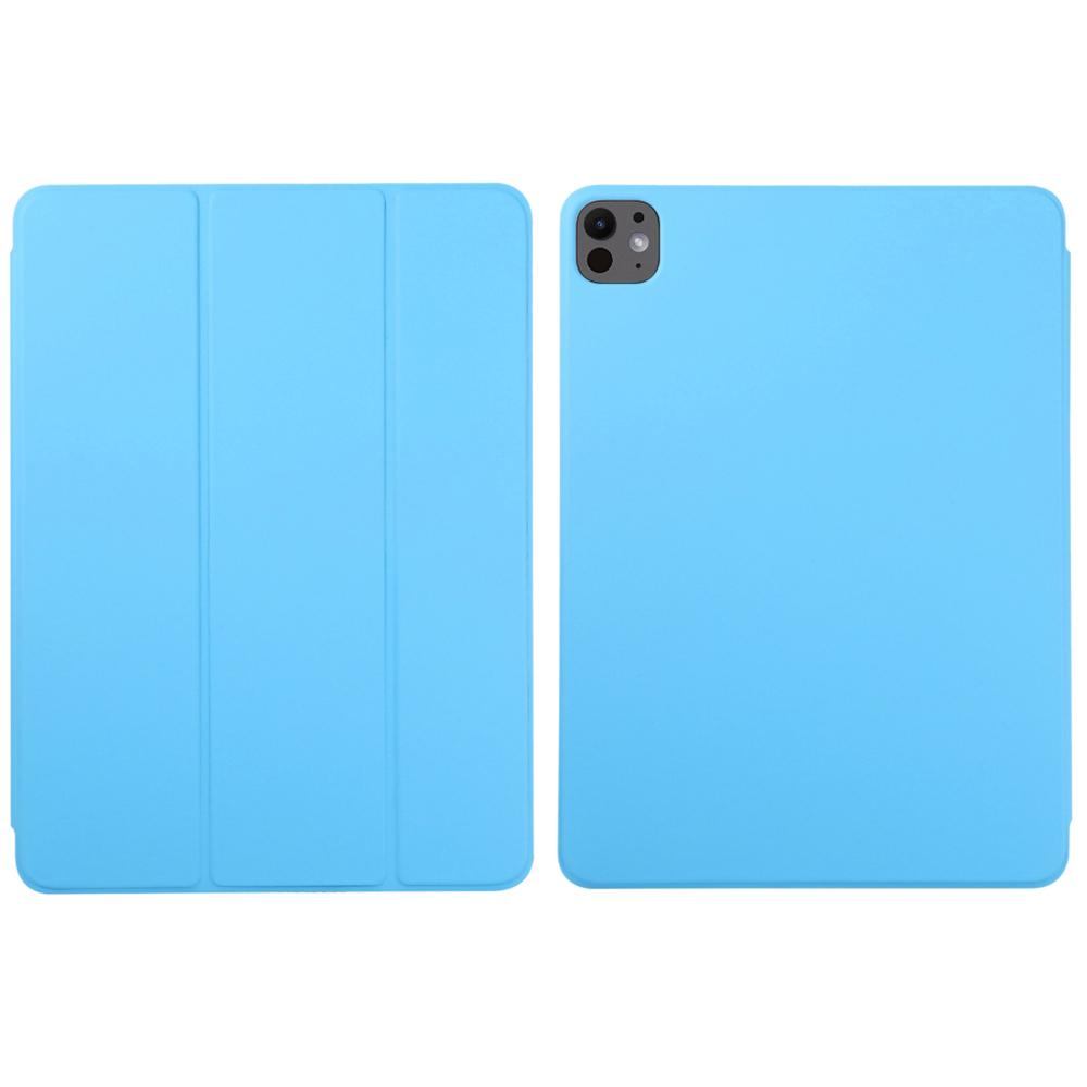 For iPad Pro 11 (2025)/11 (2024) Case PU Leather Tri-Fold Stand Magnetic Closing Tablet Cover