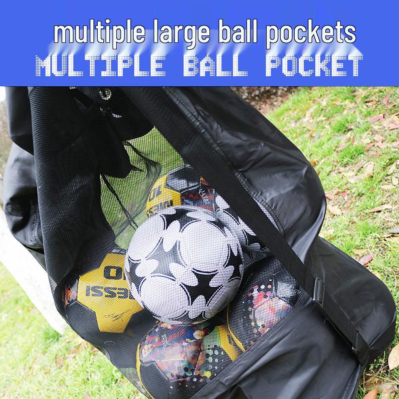 

Heavy-Duty Large Ball Bag for Football, Basketball, and Volleyball - Multiple Pack with Big Pockets