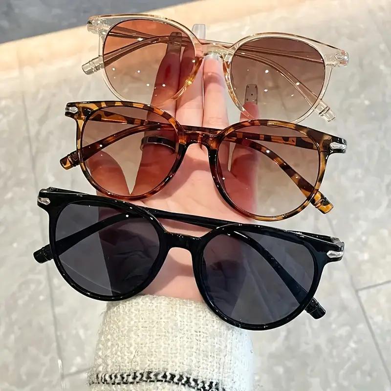 

3Pcs Fashionable Casual Trendyy Glasses Fashionable Glasses/Round Frame Glasses Suitable for Any Face Shape Fashionable Wear