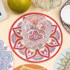 Ethnic Style Pattern Round Small Creative Thickened Waterproof and Thermal Insulation Coaster Keyboard Pad Office Coaster