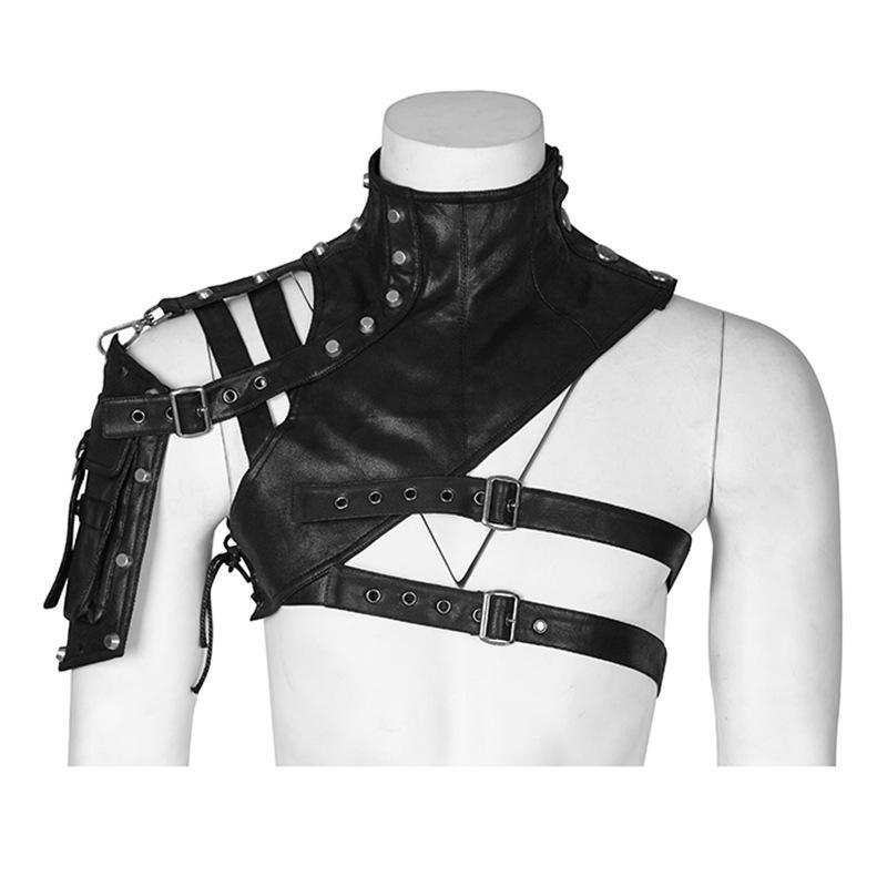 Steampunk Leather Armor Women'S Shoulder Bag Men'S Stage Performance Accessories New Choice