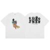 GLYDE Cactus Utopia Joint Album Printed Short Sleeve Summer Casual Round Neck Y2k Men Clothed Oversized T-shirt