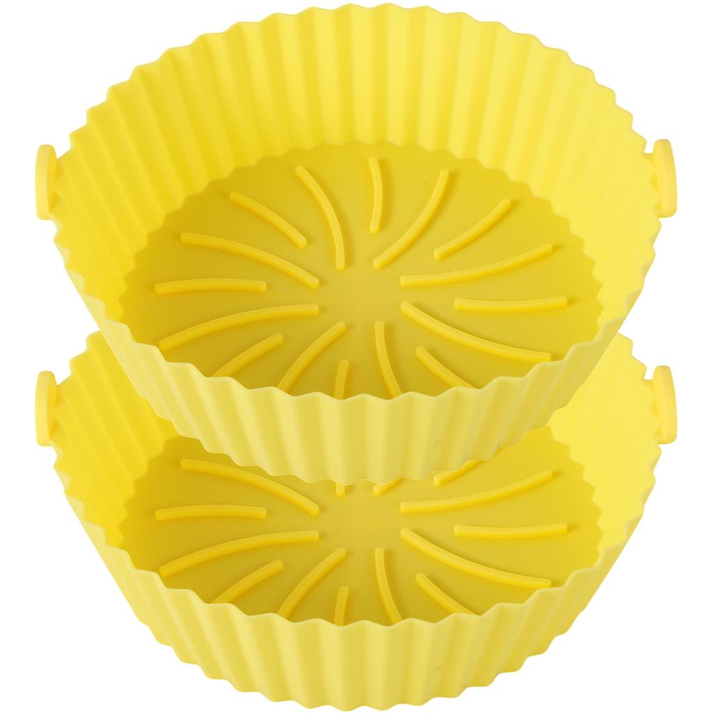 3/2pc Air Fryer Silicone Liner Soft Baking Pan Reusable Airfryer Oven Baking Tray Fruit Wash Basket Pizza Pan Liner Accessories