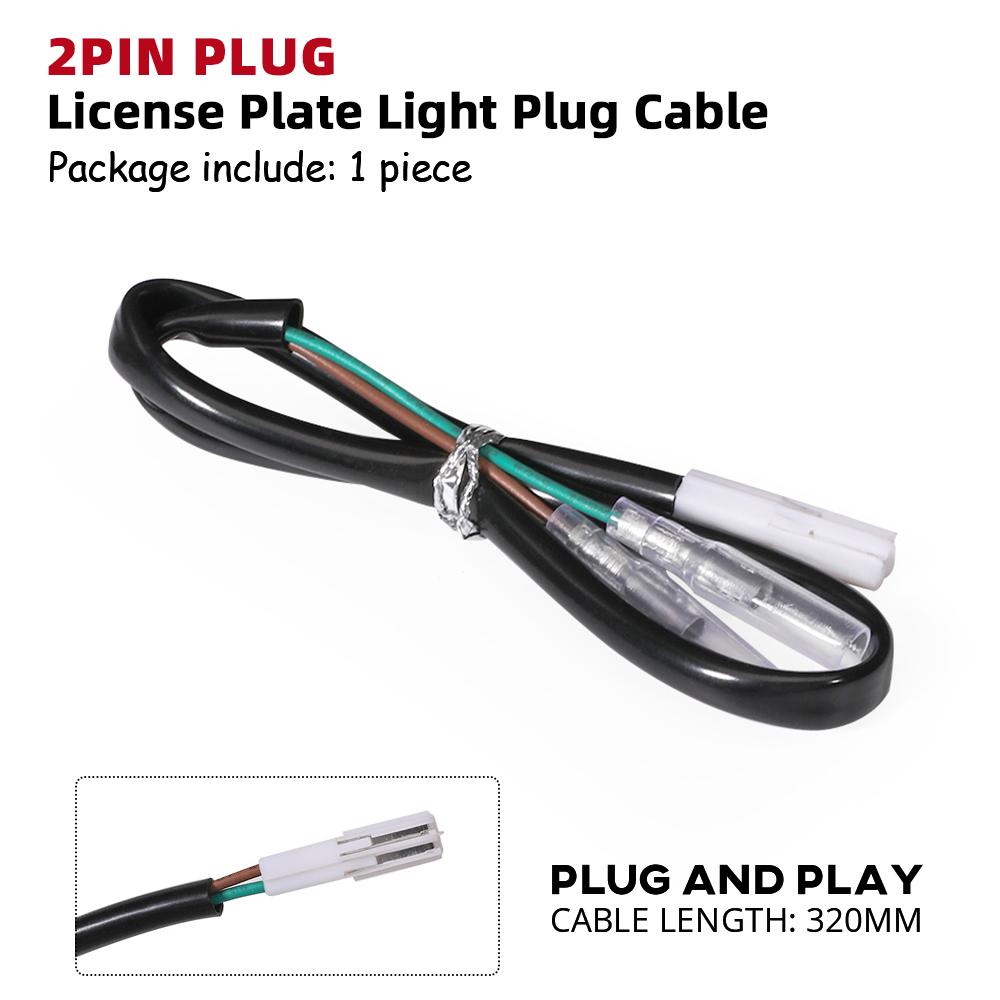 

Turn Signal Adapter Plug License Plate Light Wire Connector For HONDA CRF 250L CB 500X 500F 650F CBR 500R 650R GROM 125 NC750 License light wire