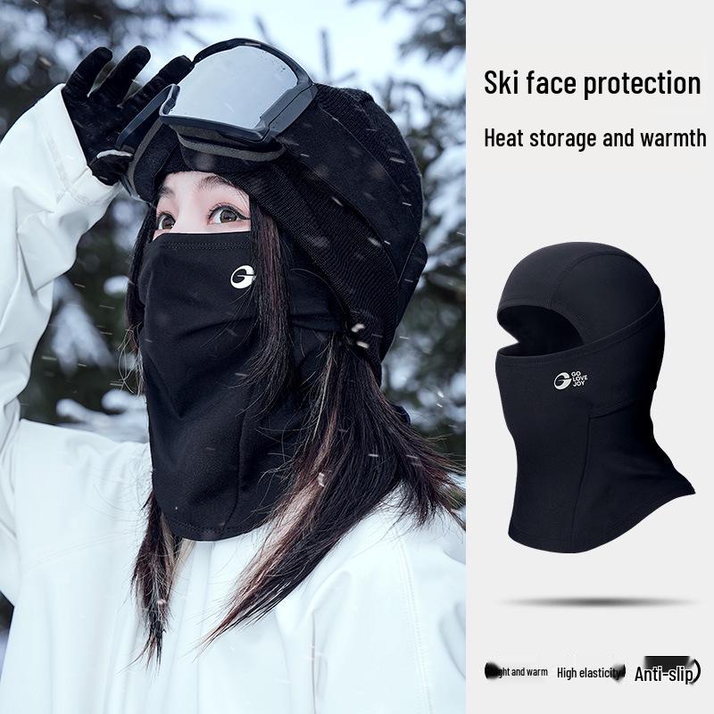Máscara Facial de Esquí de Invierno Unisex: Cortavientos, Cálido, Con Felpa para Ciclismo y Uso al Aire Libre (DTJ54)