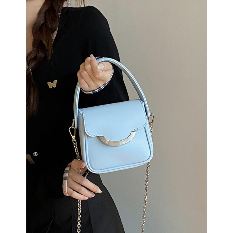 Женская сумка Новейшая летняя Контрастный цвет Универсальная Ins Маленькая квадратная сумка На цепочке Сумка-мессенджер