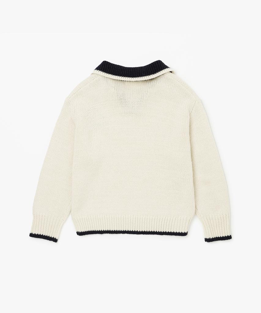 PLAC WOMEN Childhood Memories Loose Fit Collared Knit Ivory