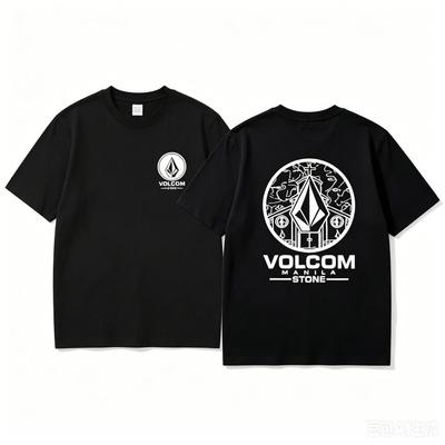 T-shirt da uomo Volcom Maglietta a maniche corte Felpa Moda Hip-hop Casual Street Outdoor Abbigliamento Sportivo Primavera ed Estate