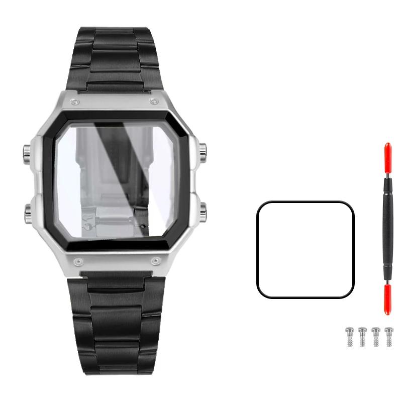 Upgrade All Metal Case Fashion For Casio AE1200 Mod Kit Modified 3299 AE-1200 Bezel Strap Stainless Steel Watch Band Accessories