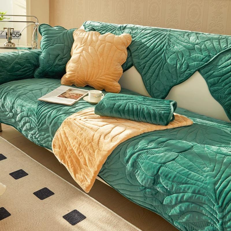 Winter Plush Sofa Cover Universal Non-Slip Couch Cover Towel Sofa Mats for Living Room Decoration Sofa Cushion Backrest Towel