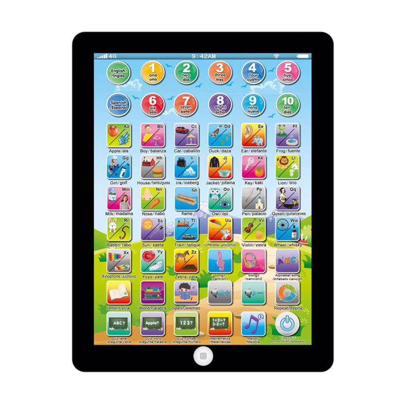 Bilingual Children's Tablet: English-Russian Educational Learning Machine with Reading Pen and Story Function