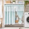 Lace Cafe Curtain, 59 Inch Length 2 Panels Set Short Cabinet Curtain, Farmhouse Rustic Under Desk Privacy Drape for Bathroom Kitchen