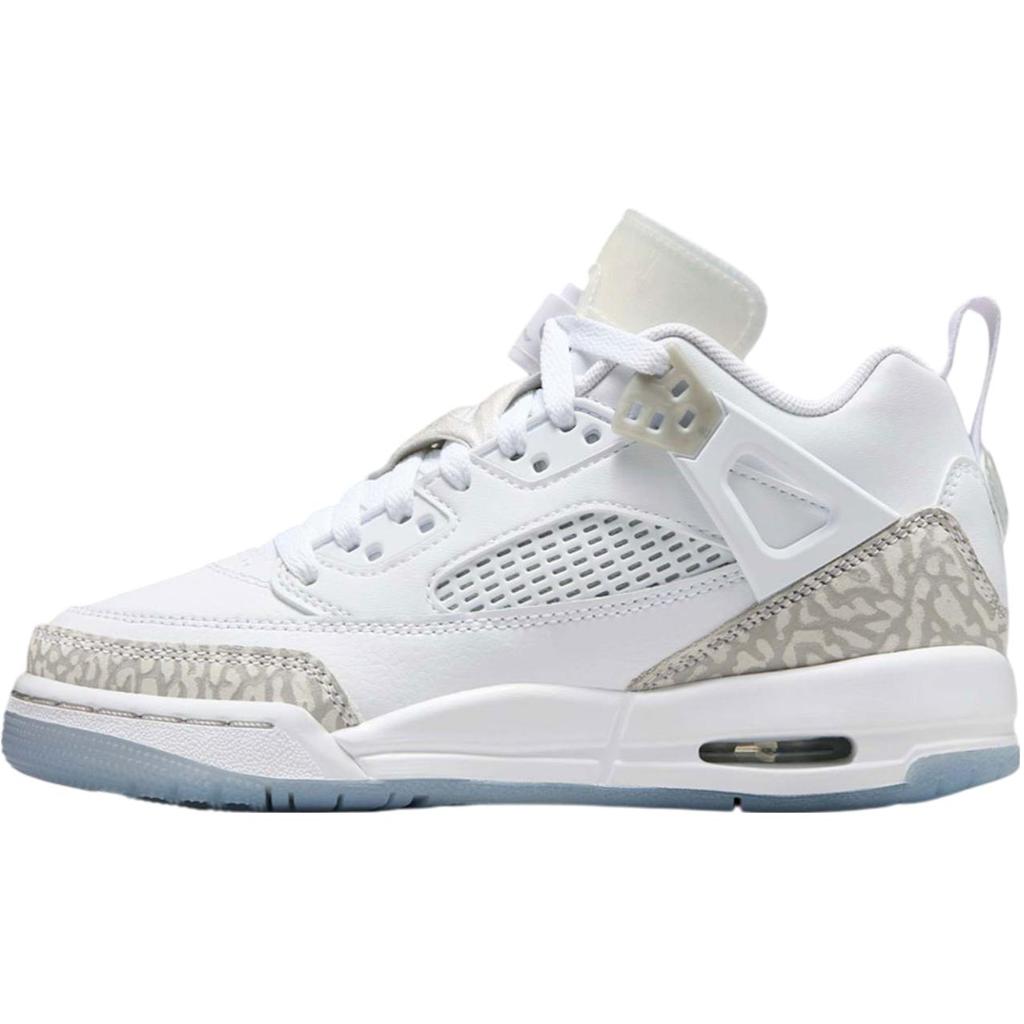 New Jordan Spizike Anti Slip Wear Resistant Low Top Children's Basketball Shoes White FQ3950-103
