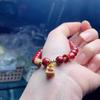 Medium-Content Crystal Sand with Ruyi Wish-Fulfilling Bracelet: Stylish, Versatile, and Exquisite for Men and Women, Ideal for Live Streams.