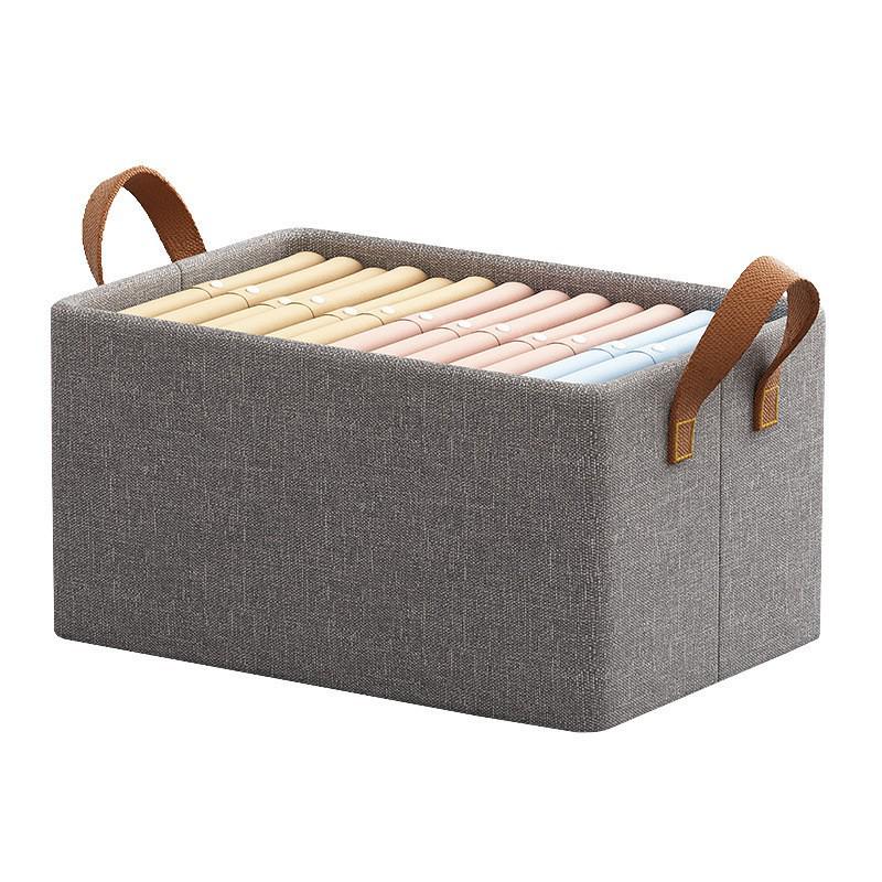 Stoff-Aufbewahrungsbox für Socken, Unterwäsche und BHs - Deckellos, Waschbar und Faltbarer Organizer