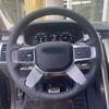 Black Leather Non-Slip Hand Sewing Car Steering Wheel Cover Car Accessories For Land Rover Discovery 5 Defender 20-23