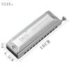 IRIN 12 Hole Harmonica 48-tone Chromatic Harmonica Silver Mouth Organ Harmonica Suitable For Enthusiasts Woodwind Instrument