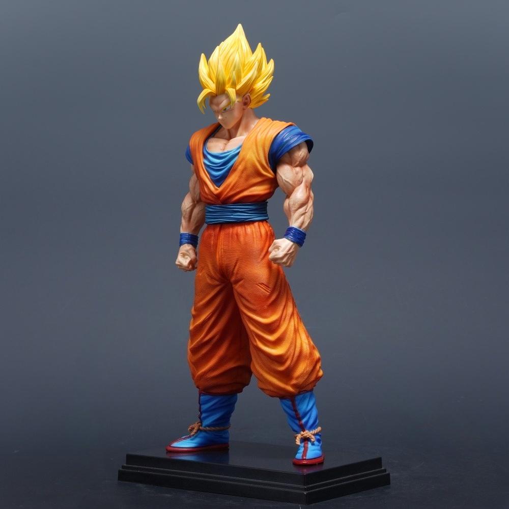 31cm/12.2in Anime Dragon Ball Figure Super Saiyan Goku Action Figures Pvc Statue Desktop Ornamen Collection Model Toys Gifts 2 Round Sensory