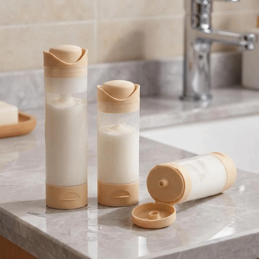 Press Airless Pump Bottle Empty Lotion Packaging Box Convenient Cosmetic Container Travel