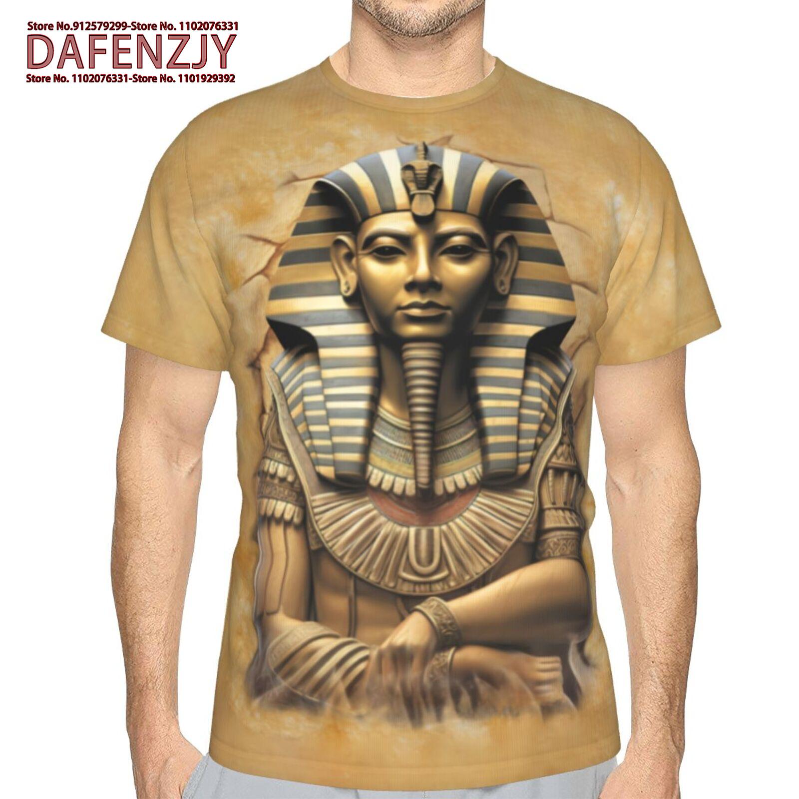 

Стародавній Єгипет Футболки Єгипетський символ Фараон 3D принт Чоловіки Жіноча мода Футболка з коротким рукавом Дитячі футболки Топи Одяг XXXL армія зелений колір