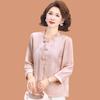 Spring 2026 Chiffon Jacquard Top for Middle-Aged and Elderly Women