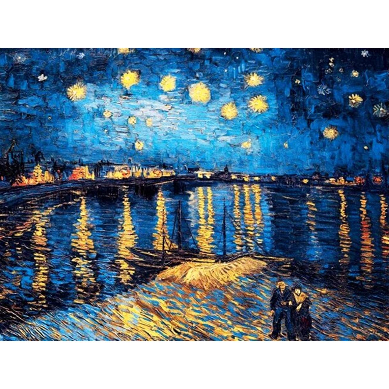 

Набір для 5D DIY пейзажної алмазної вишивки Зоряне небо Вишивка хрестиком Алмазна вишивка Стрази Мозаїчне мистецтво Декор для дому Живопис Round 30x40cm