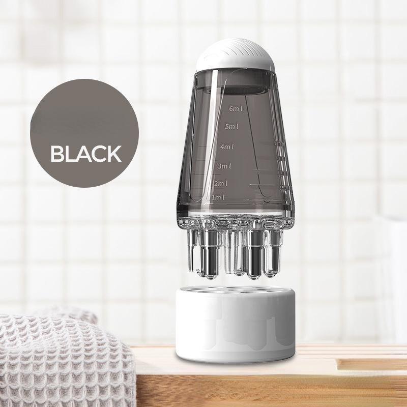 

Миниатюрный портативный аппликатор для кожи головы, шариковая расческа для питания и фиксации волос, массажная расческа, направляющая жидкость серый