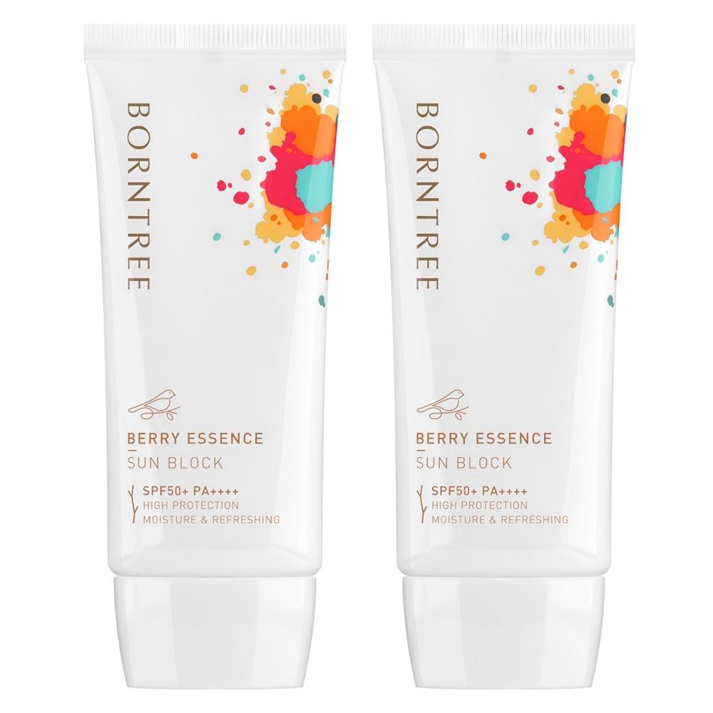 

Солнцезащитный крем Bontree Berry Essence Spf50+ Pa++++ 50 мл 2 50 мл X 2