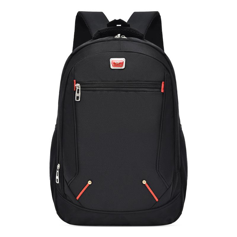 

Backpacks, gifts, printed logo, middle school student schoolbag, male Oxford cloth sports bag, business travel 15.6 чорний