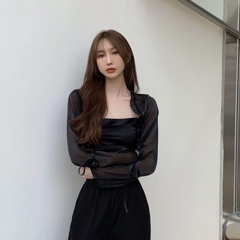 Small Shawl Outer Cover Women's Summer Design Versatile Sun Protection Thin Cardigan Jacket Top