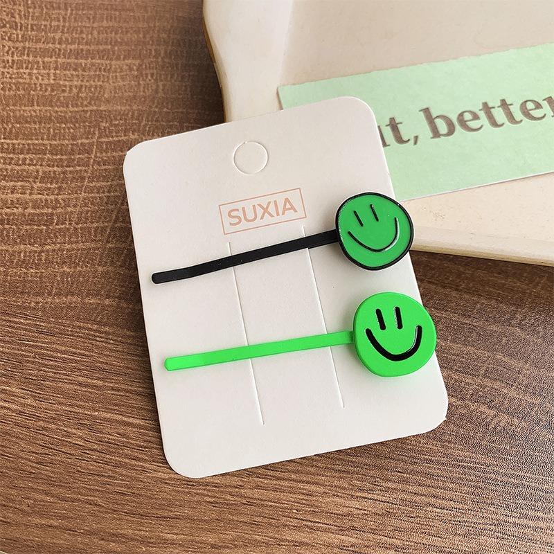 New Cute Smile Metal Hairpins Women Girls Kids Hair Clips Pins Barrettes Accessories Hairgrips Headdress Headwear Ornament