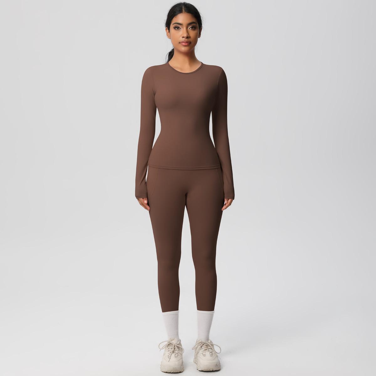 

New Tight Yoga Suit Set, High Waist And Hip Lifting Yoga Set, Outdoor Running And Fitness Exercise Set, Two Piece Set For Women S