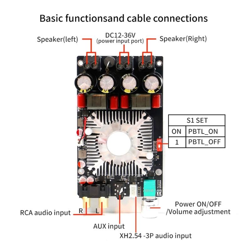 Leistungsstarke digitale Verstärkerplatine 220W pro Kanal für Heimkino und Musikliebhaber High-End-Audiophile-Setups