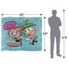 Fairly Odd Parents In Love Silky Cosmo & Wanda Supersoft Blanket