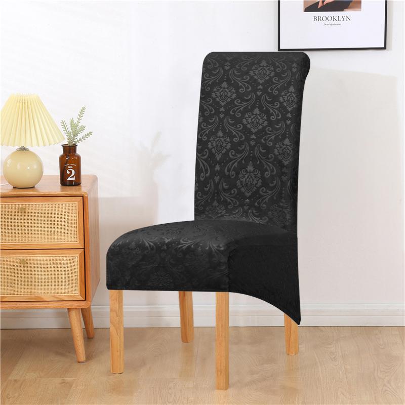 Neu Samt Jacquard Xl Stuhl Abdeckung Spandex Lange Zurück Stuhl Abdeckungen Für Weihnachten Hochzeit Bankett Restaurant Hotel