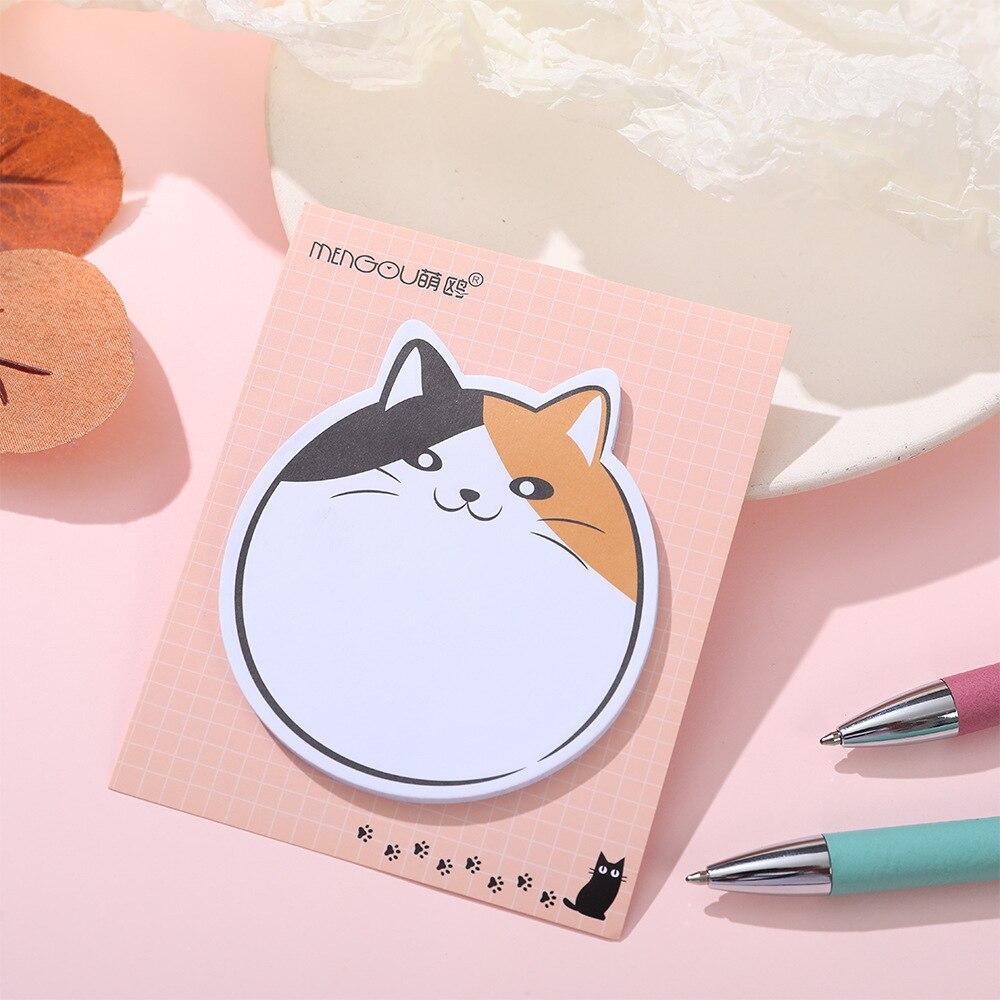 

30 листов Kawaii Chubby Cat липкие заметки Блокнот для заметок милые N Times липкие офисные канцелярские принадлежности журнал-планировщик
