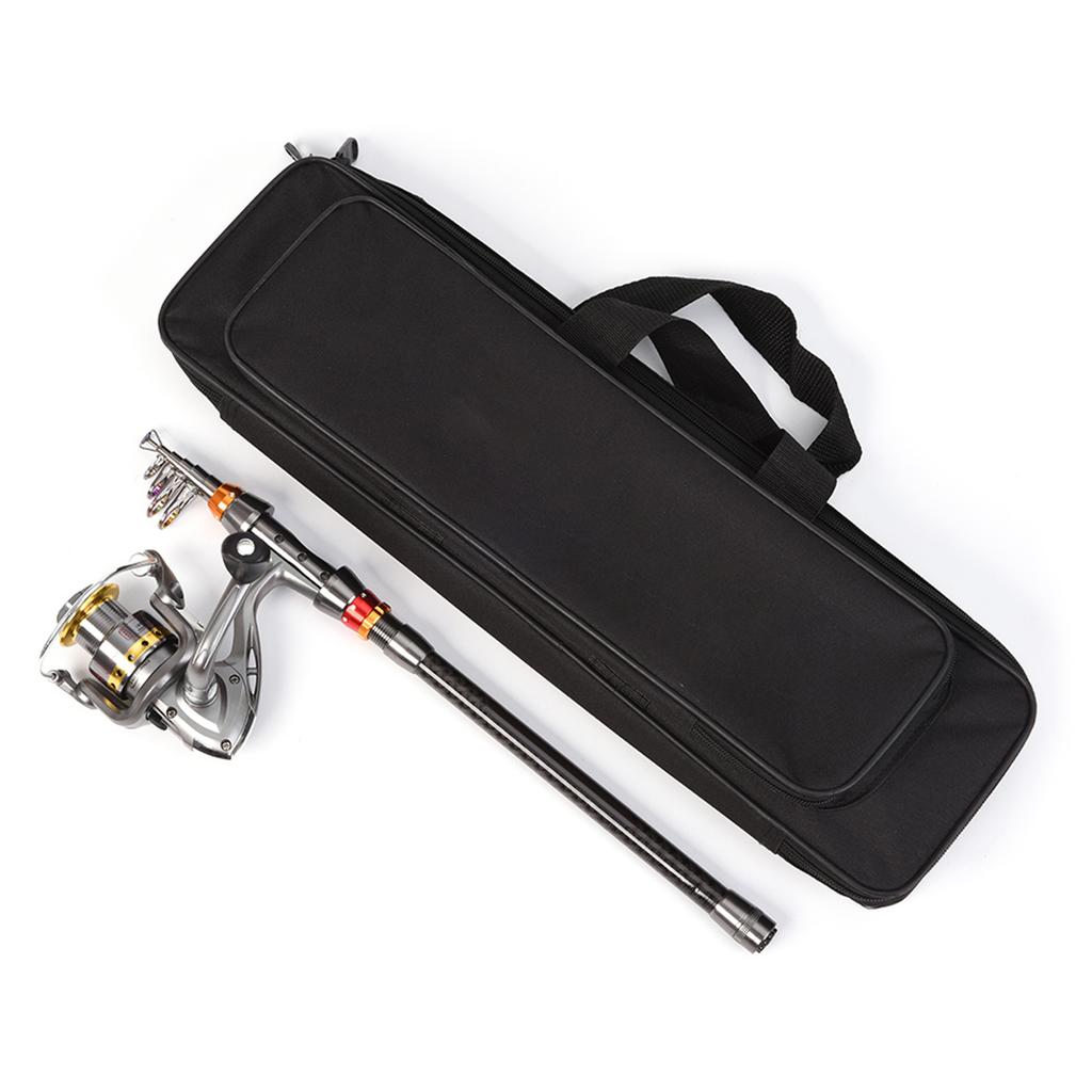 Lixada Telescopic Fishing Rod and Reel Combo Full Kit Carbon Fiber Fishing Rod Pole + Spinning Fishing Reel + Fishing