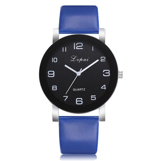 Lvpai Women's Casual Quartz Leather Band Watch Analog Valentine Gift Crystal Stainless Steel